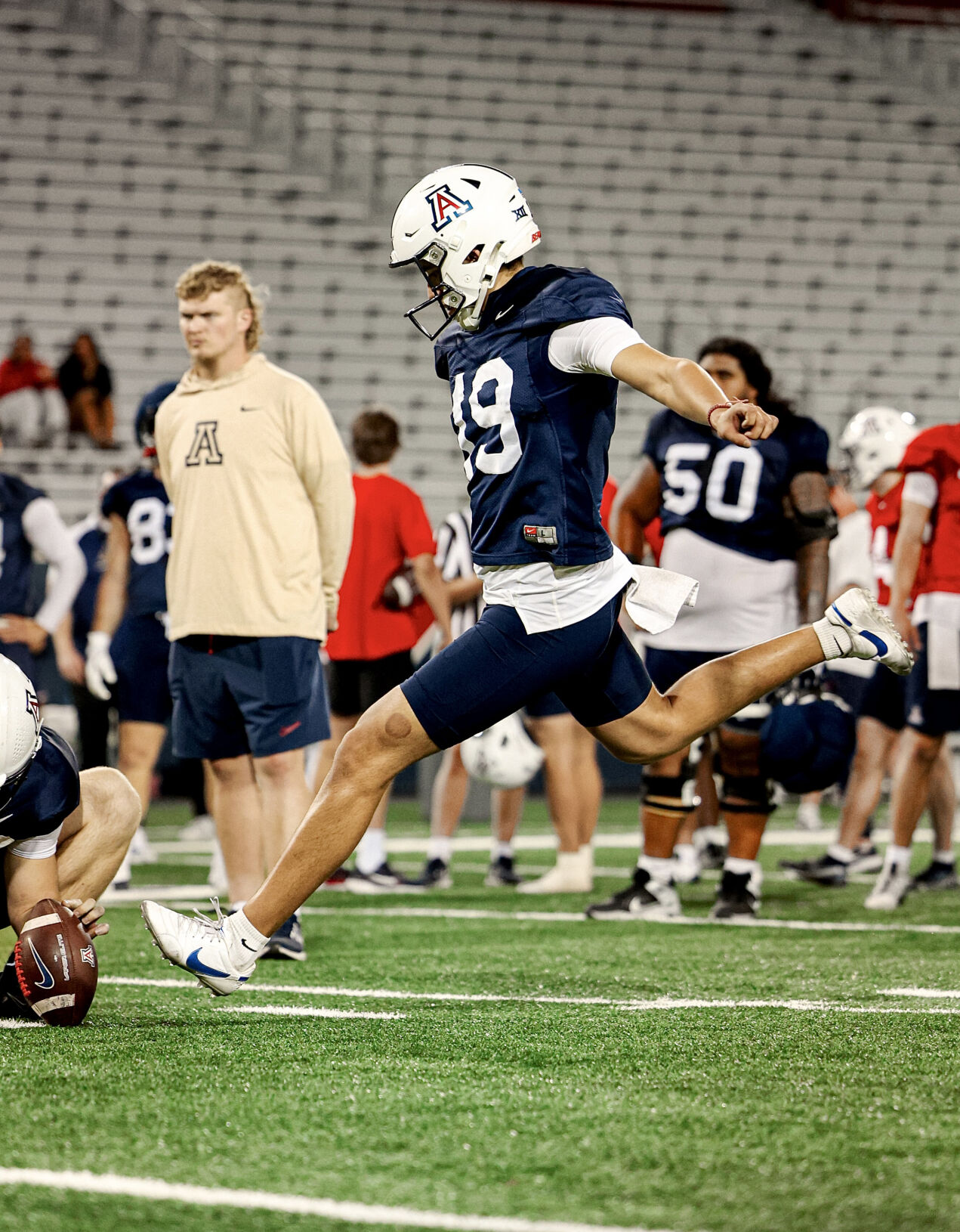 Arizona football kicker Michael Salgado-Medina, spring practice 2025